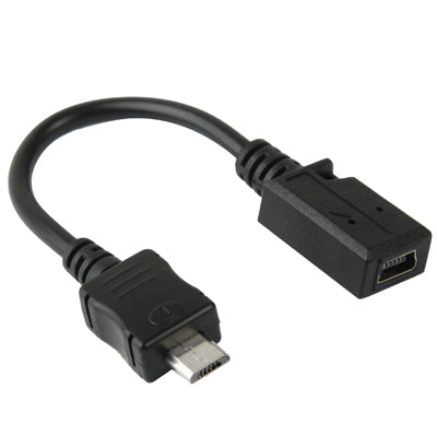 สายแปลง Mini USB ตัวเมียเป็น Micro USB ตัวผู้, ความยาว: 13 ซม.