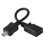 สายแปลง Mini USB ตัวเมียเป็น Micro USB ตัวผู้, ความยาว: 13 ซม.
