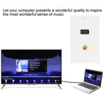 แผงปลั๊กผนัง HDMI ตัวเมีย + RCA ตัวเมีย