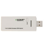อะแดปเตอร์ไวไฟไร้สาย EDUP AC-1601 802.11AC 1200M แบบสองย่านความถี่ USB 3.0, AC-1601 1200Mbps