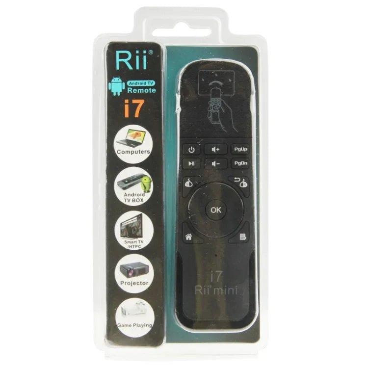 Rii i7 มินิแอร์เมาส์คีย์บอร์ดรีโมทไร้สายสำหรับ HTPC / Android TV Box / Xbox360, Rii i7