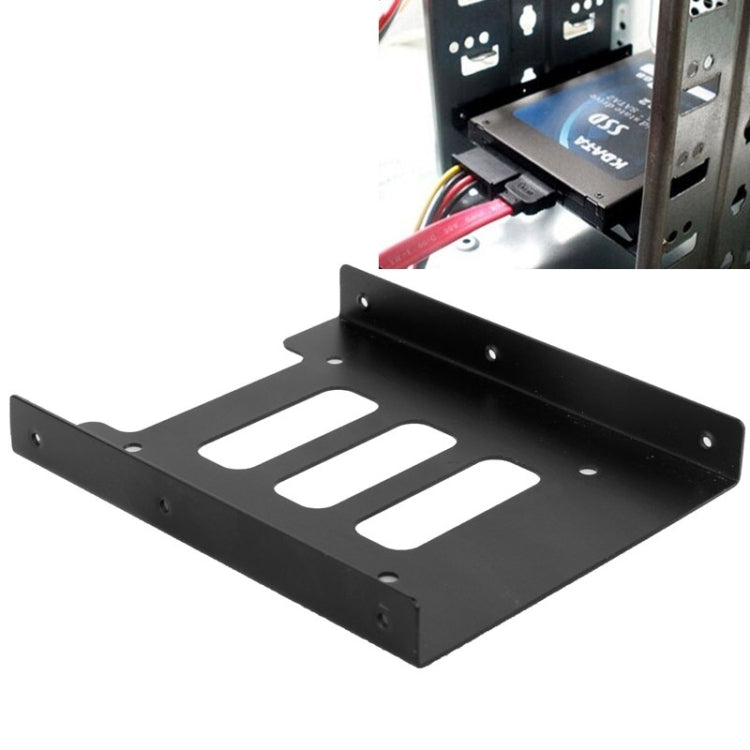 ตัวแปลง SSD HDD ขนาด 2.5 นิ้ว เป็น 3.5 นิ้ว ขาแขวนอะแดปเตอร์โลหะสำหรับฮาร์ดไดรฟ์