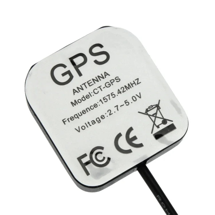 เสาอากาศ GPS สำหรับรถยนต์ ตัวรับสัญญาณแบบแอคทีฟ ฐานแม่เหล็ก อะแดปเตอร์ติดตั้ง เสาอากาศ SMA ตัวผู้ ความยาวสาย: 3m, ขั้วต่อ SMA ตัวผู้