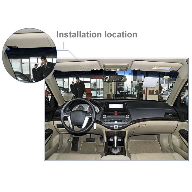 เสาอากาศ GPS สำหรับรถยนต์ ตัวรับสัญญาณแบบแอคทีฟ ฐานแม่เหล็ก อะแดปเตอร์ติดตั้ง เสาอากาศ SMA ตัวผู้ ความยาวสาย: 3m, ขั้วต่อ SMA ตัวผู้