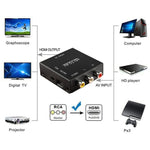 HDV-M610 ตัวแปลงวิดีโอขนาดเล็ก Full HD 1080P HDMI เป็น AV/CVBS, HDMI เป็น AV/CVBS (ขนาดเล็ก)