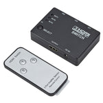 สวิตช์ HDMI 3x1 Full HD 1080P 3D พร้อมรีโมท IR, พร้อมรีโมท IR