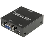 กล่องสเกลเลอร์ HDMI Mini VGA เป็น HDMI ความละเอียด HD 1080P พร้อมอะแดปเตอร์แปลงสัญญาณเสียงและวิดีโอดิจิทัล สำหรับ PC / HDTV, ความละเอียด HD 1080P