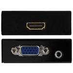 กล่องสเกลเลอร์ HDMI Mini VGA เป็น HDMI ความละเอียด HD 1080P พร้อมอะแดปเตอร์แปลงสัญญาณเสียงและวิดีโอดิจิทัล สำหรับ PC / HDTV, ความละเอียด HD 1080P