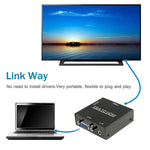 กล่องสเกลเลอร์ HDMI Mini VGA เป็น HDMI ความละเอียด HD 1080P พร้อมอะแดปเตอร์แปลงสัญญาณเสียงและวิดีโอดิจิทัล สำหรับ PC / HDTV, ความละเอียด HD 1080P