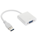 อะแดปเตอร์แปลง USB 3.0 เป็น VGA สำหรับแสดงผลหลายจอ การ์ดกราฟิกวิดีโอภายนอก, USB 3.0