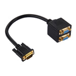 สายแยกสัญญาณ VGA 30 ซม. ตัวผู้เป็น 2 ตัวเมีย, ตัวผู้ VGA