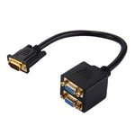 สายแยกสัญญาณ VGA 30 ซม. ตัวผู้เป็น 2 ตัวเมีย, ตัวผู้ VGA