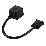 สายแยกสัญญาณ VGA 30 ซม. ตัวผู้เป็น 2 ตัวเมีย, ตัวผู้ VGA