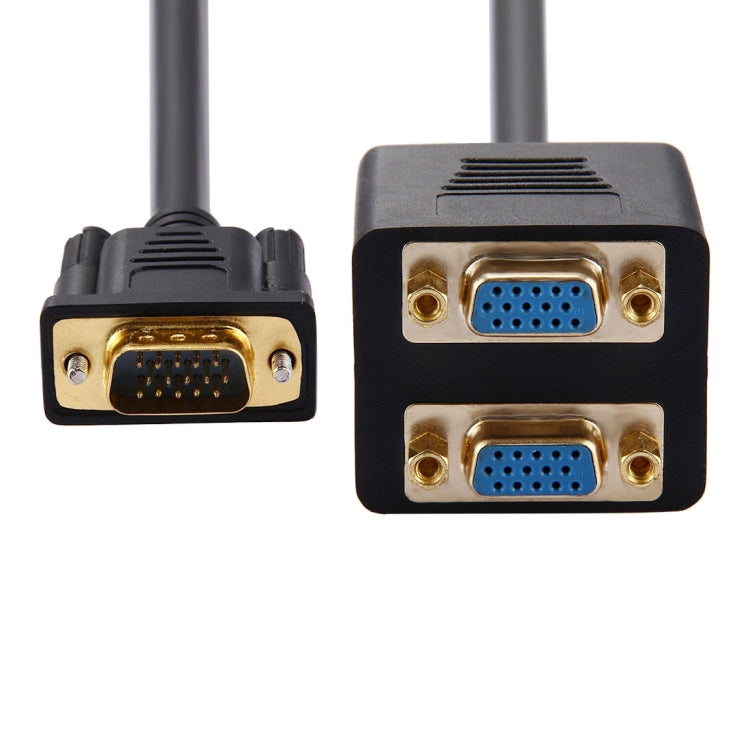 สายแยกสัญญาณ VGA 30 ซม. ตัวผู้เป็น 2 ตัวเมีย, ตัวผู้ VGA