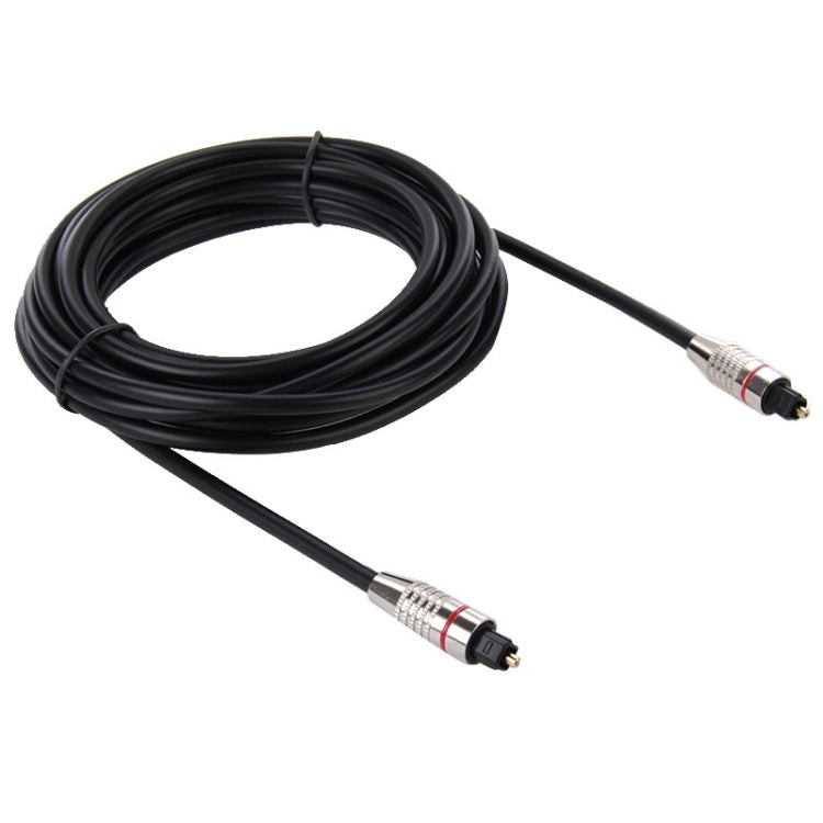 สายไฟเบอร์ออปติกเสียงดิจิทัล Toslink ตัวผู้เป็นตัวผู้ ขนาด OD: 5.0 มม., ความยาว: 5 ม., 5 ม.