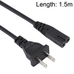 สายไฟ AC สำหรับโน้ตบุ๊กสไตล์ 2 ขา US คุณภาพสูง ความยาว 1.5 ม., ปลั๊ก US สไตล์ 2 ขา ความยาว 1.5 ม.