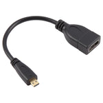 สายอะแดปเตอร์ Micro HDMI ตัวผู้ ถึง HDMI ตัวเมีย ความยาว: 17 ซม.