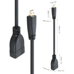 สายอะแดปเตอร์ Micro HDMI ตัวผู้ ถึง HDMI ตัวเมีย ความยาว: 17 ซม.