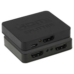 มินิ Full HD 4K ตัวแยกสัญญาณ HDMI 1x2 3D V1.4b สำหรับ HDTV / STB / DVD / โปรเจคเตอร์ / DVR, HDMI V1.4b