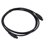 สายไฟเบอร์ออปติกเสียงดิจิทัล Toslink ขนาด OD: 4.0 มม. (ชุบทอง), ความยาว 1.5m