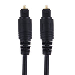 สายไฟเบอร์ออปติกเสียงดิจิทัล Toslink ขนาด OD: 4.0 มม. (ชุบทอง), ความยาว 1.5m