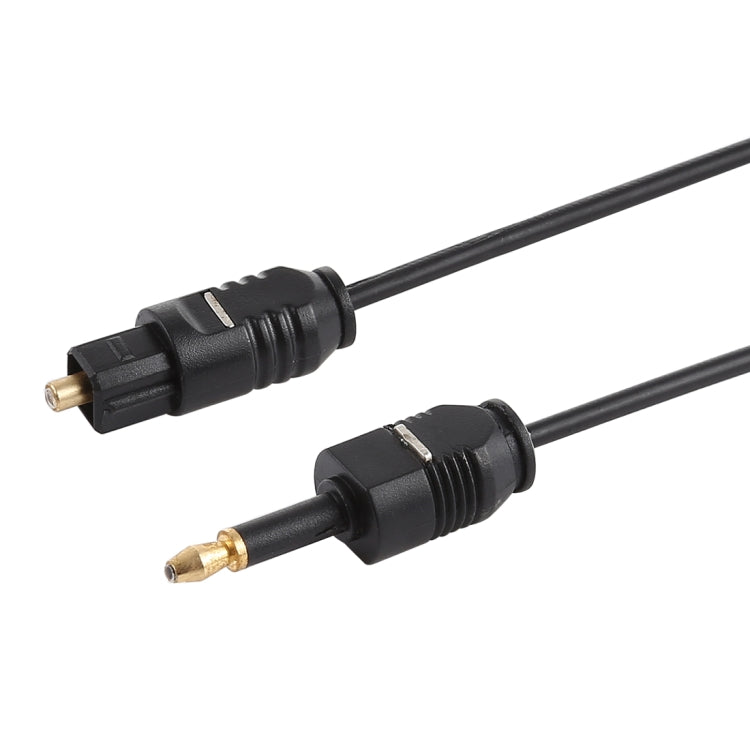 สายเสียงดิจิทัล TOSLink ตัวผู้ ถึง 3.5 มม. ตัวผู้ ความยาว 0.8m, ขนาด OD: 2.2 มม.