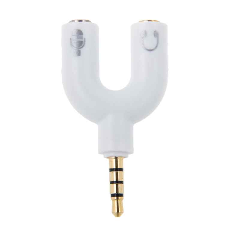 อะแดปเตอร์แยกสัญญาณเสียงสเตอริโอ 3.5mm ตัวผู้ เป็นแจ็คหูฟังและไมโครโฟน 3.5mm ตัวเมีย