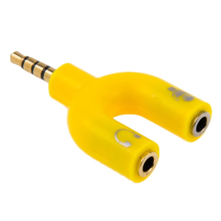 อะแดปเตอร์แยกสัญญาณเสียงสเตอริโอ 3.5mm ตัวผู้ เป็นแจ็คหูฟังและไมโครโฟน 3.5mm ตัวเมีย