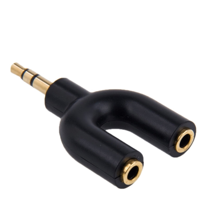 อะแดปเตอร์แยกสัญญาณเสียงสเตอริโอ 3.5mm ตัวผู้ เป็นแจ็คสเตอริโอ 3.5mm ตัวเมียคู่