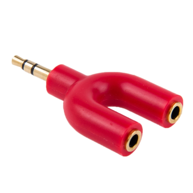อะแดปเตอร์แยกสัญญาณเสียงสเตอริโอ 3.5mm ตัวผู้ เป็นแจ็คสเตอริโอ 3.5mm ตัวเมียคู่