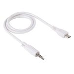สายเสียง AUX 3.5mm ตัวผู้ เป็น Micro USB ตัวผู้ ความยาวประมาณ 50cm, Micro USB 50cm