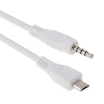 สายเสียง AUX 3.5mm ตัวผู้ เป็น Micro USB ตัวผู้ ความยาวประมาณ 50cm, Micro USB 50cm