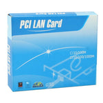 การ์ดเครือข่าย PCI Ethernet LAN 10/100M RJ45, ชิปเซ็ต: 8139C, RJ45