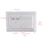 กรอบรูปดิจิทัล LED ขนาด 13 นิ้ว พร้อมรีโมทคอนโทรล เครื่องเล่น MP3 / MP4 / ภาพยนตร์ รองรับการเชื่อมต่อ USB / การ์ด SD ลำโพงสเตอริโอในตัว ขนาด 13 นิ้ว