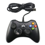 จอยสติ๊กเกมแพดมีสาย USB 2.0 สำหรับ XBOX360, เสียบแล้วเล่น, ความยาวสาย: 2.5 ม., สำหรับ XBOX360, สำหรับ XBOX360 (สีดำ)