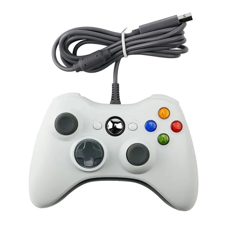 จอยสติ๊กเกมแพดมีสาย USB 2.0 สำหรับ XBOX360, เสียบแล้วเล่น, ความยาวสาย: 2.5 ม., สำหรับ XBOX360, สำหรับ XBOX360 (สีดำ)