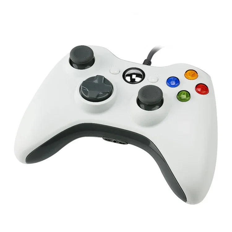 จอยสติ๊กเกมแพดมีสาย USB 2.0 สำหรับ XBOX360, เสียบแล้วเล่น, ความยาวสาย: 2.5 ม., สำหรับ XBOX360, สำหรับ XBOX360 (สีดำ)