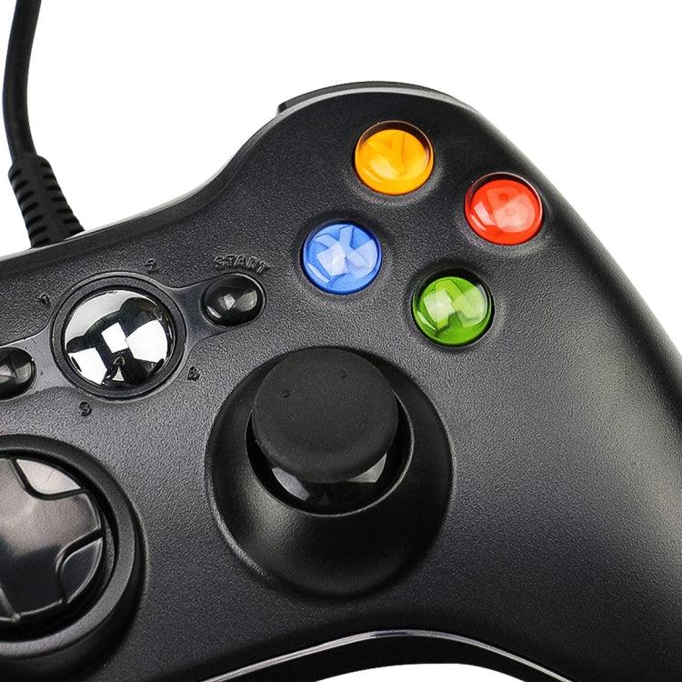 จอยสติ๊กเกมแพดมีสาย USB 2.0 สำหรับ XBOX360, เสียบแล้วเล่น, ความยาวสาย: 2.5 ม., สำหรับ XBOX360, สำหรับ XBOX360 (สีดำ)