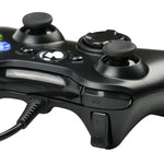 จอยสติ๊กเกมแพดมีสาย USB 2.0 สำหรับ XBOX360, เสียบแล้วเล่น, ความยาวสาย: 2.5 ม., สำหรับ XBOX360, สำหรับ XBOX360 (สีดำ)