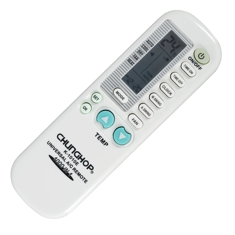 รีโมทคอนโทรลเครื่องปรับอากาศอเนกประสงค์ Chunghop (K-1010E), K-1010E