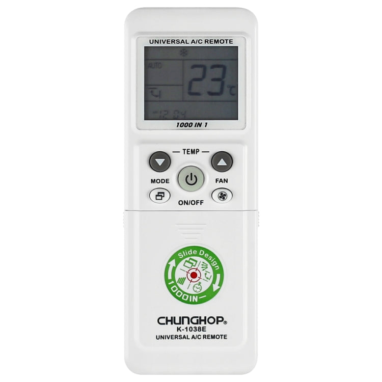 รีโมทคอนโทรลเครื่องปรับอากาศอเนกประสงค์ Chunghop (K-1038E), K-1038E