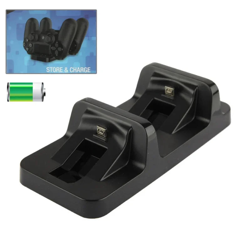 แท่นชาร์จคู่ USB DOBE สำหรับจอยสติ๊กไร้สาย PS4 (TP4-002), TP4-002
