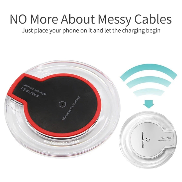 ชาร์จไร้สายมาตรฐาน Qi FANTASY, สีดำ FANTASY