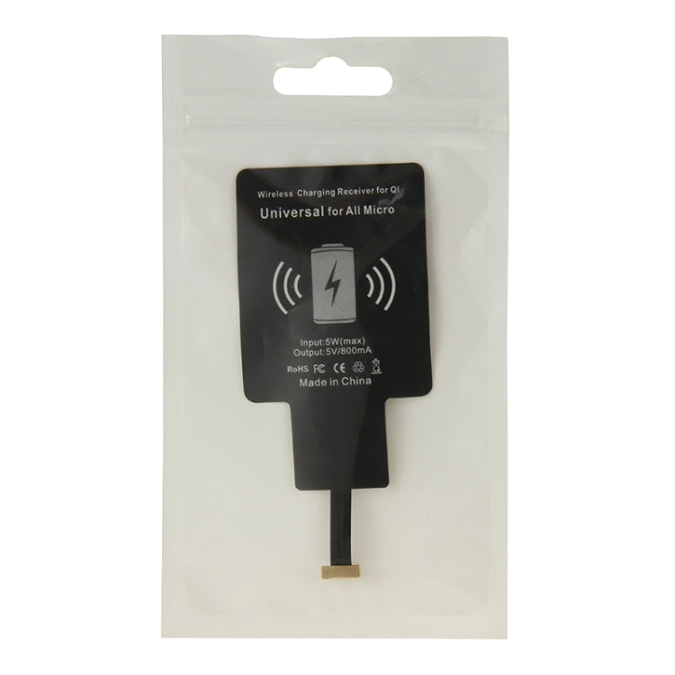 ตัวรับชาร์จไร้สายสำหรับ QI, ใช้ได้กับโทรศัพท์ Micro USB ทุกชนิด