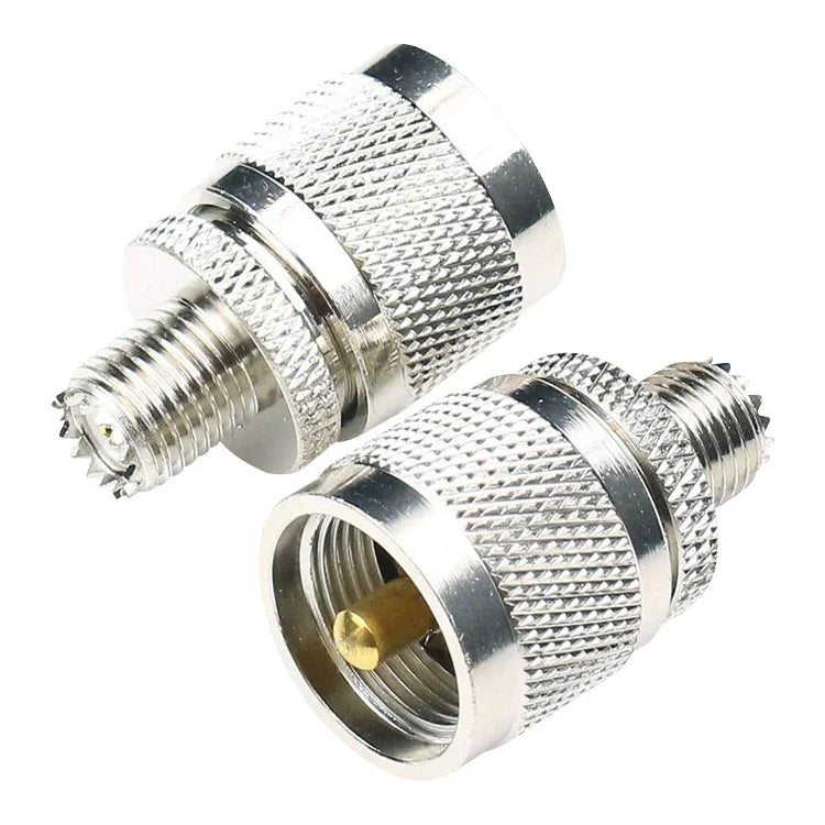 อะแดปเตอร์ขั้วต่อ UHF ตัวผู้เป็น Mini UHF ตัวเมีย สำหรับสายโคแอกเชียล RF, UHF ตัวผู้เป็น Mini UHF ตัวเมีย