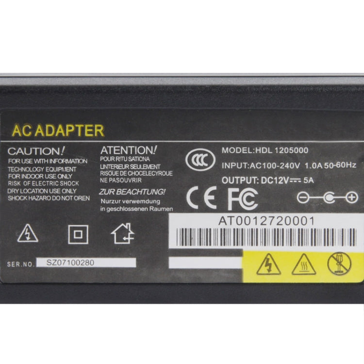 อะแดปเตอร์ไฟ AC สำหรับ DVR 16 ช่อง ปลั๊ก US 12V 5A, ขนาดหัวออก: 5.5 x 2.5 มม., ปลั๊ก UK 12V 5A, ปลั๊ก US 12V 5A, ปลั๊ก EU 12V 5A, ปลั๊ก AU 12V 5A