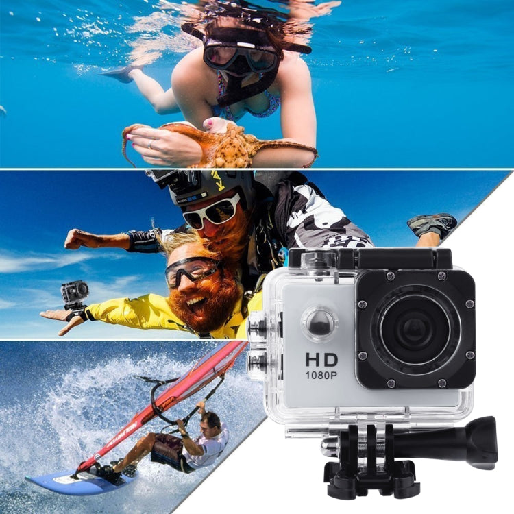 กล้องกีฬาพร้อมจอ LCD 1.5 นิ้ว SJ4000 Full HD 1080P พร้อมเคสกันน้ำ เซนเซอร์ CMOS 12.0 ล้านพิกเซล กันน้ำลึก 30 เมตร