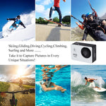 กล้องกีฬาพร้อมจอ LCD 1.5 นิ้ว SJ4000 Full HD 1080P พร้อมเคสกันน้ำ เซนเซอร์ CMOS 12.0 ล้านพิกเซล กันน้ำลึก 30 เมตร