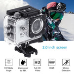 กล้องกีฬาพร้อมจอ LCD 1.5 นิ้ว SJ4000 Full HD 1080P พร้อมเคสกันน้ำ เซนเซอร์ CMOS 12.0 ล้านพิกเซล กันน้ำลึก 30 เมตร