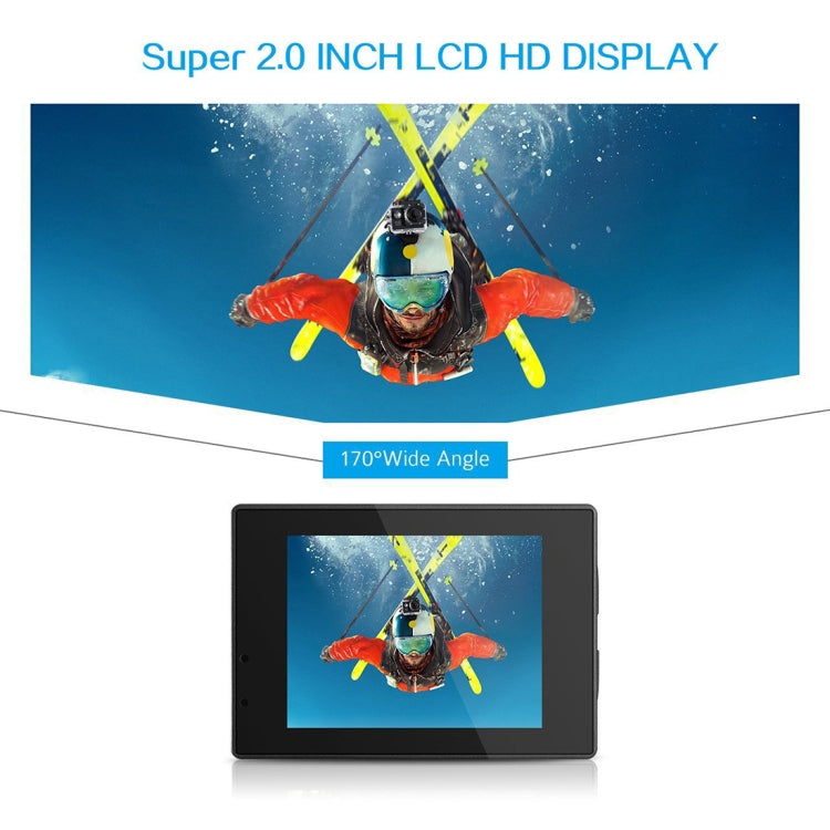 กล้องกีฬาพร้อมจอ LCD 1.5 นิ้ว SJ4000 Full HD 1080P พร้อมเคสกันน้ำ เซนเซอร์ CMOS 12.0 ล้านพิกเซล กันน้ำลึก 30 เมตร